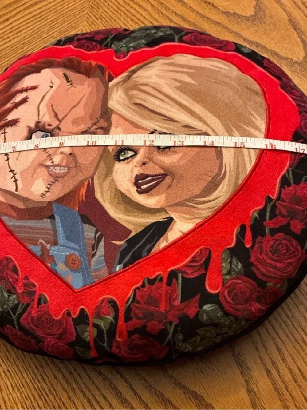 Chucky & Tiff Forever Horror Accent Pillow
